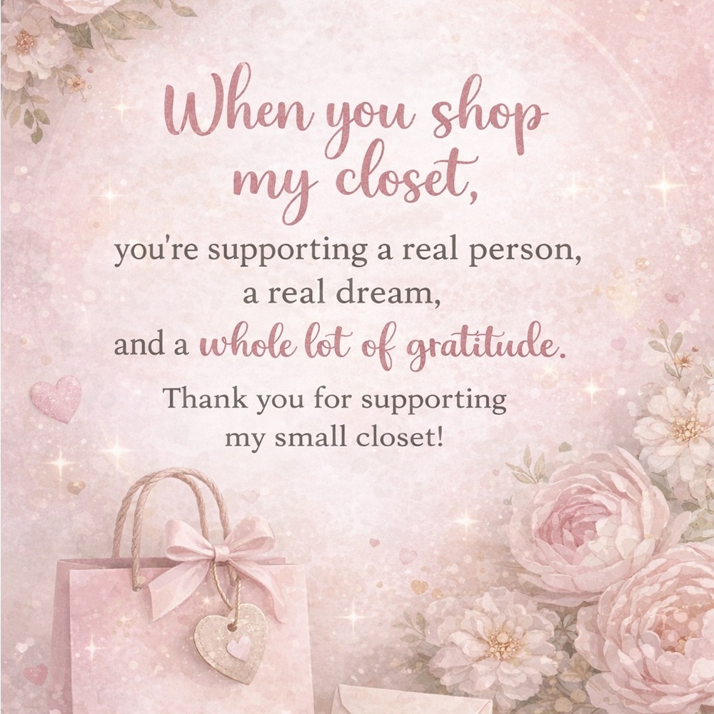 🌹Thank you for supporting my closet
Packed with care • Shipped with love💌